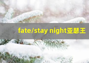 fate/stay night亚瑟王